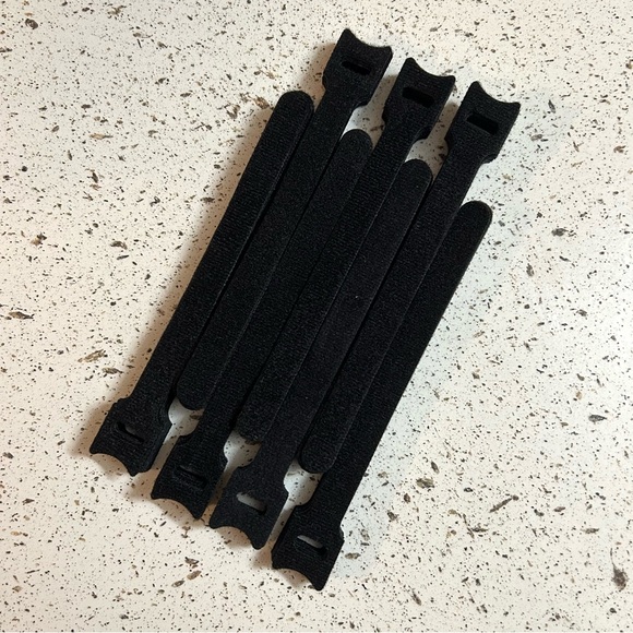 Black Velcro Reusable Cable Ties (68 Count) - Picture 2 of 4